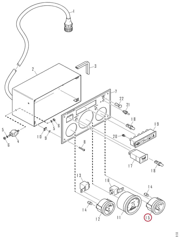 OIL PRESS. GAUGE - THIS PRODUCT IS REPLACED! 1114579