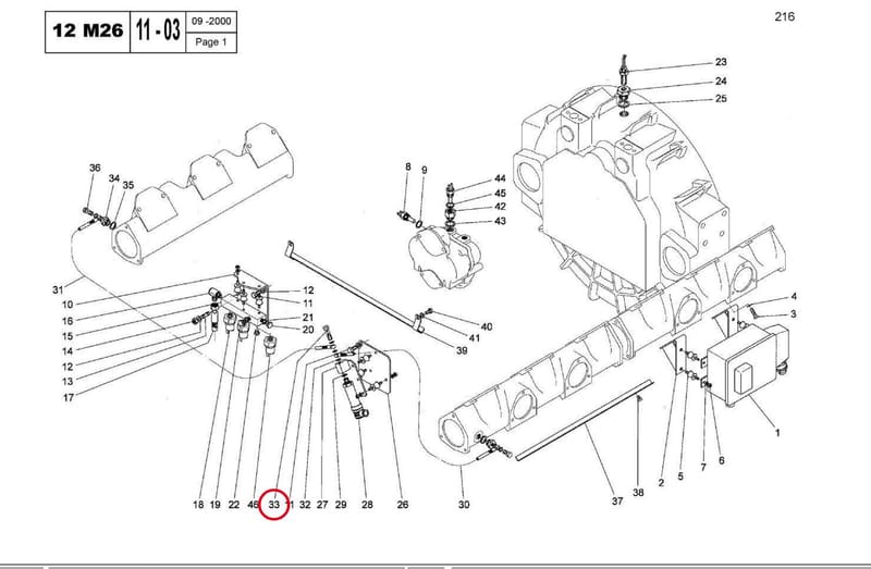 DOUBLE HOLLOW SCREW 8X100 12430650B