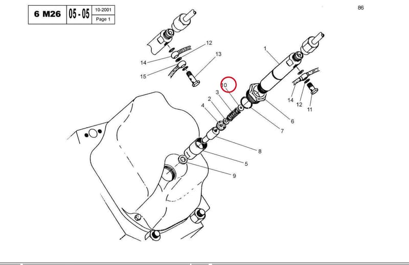 CALIBRATION WASHER KIT 13055040L