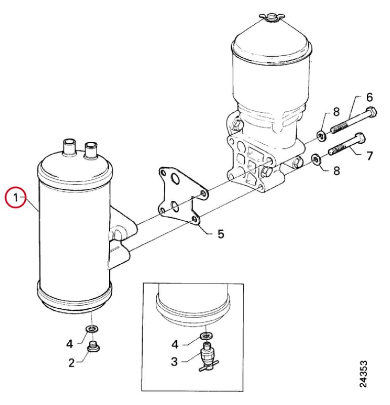 OIL COOLER RENOVERET 1315091R