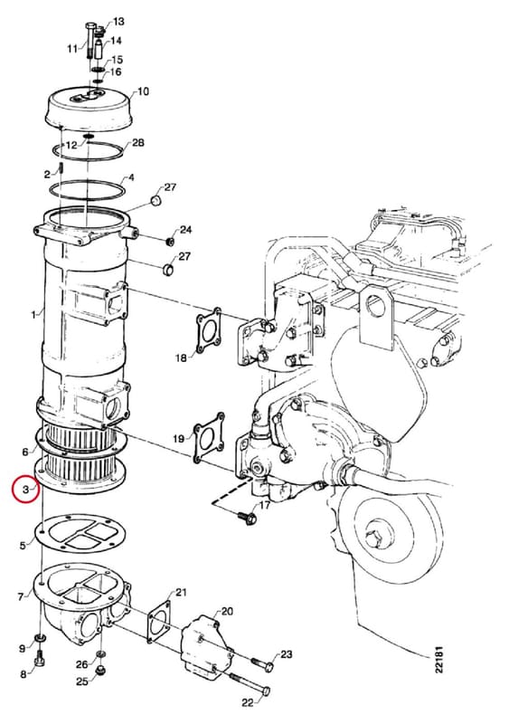 HEATEXCHANGER CORE 1322031R