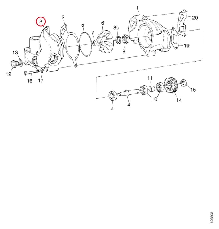 WATER PUMP HOUSING 1322283