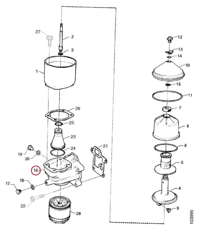 HOUSING OIL CLEANER 1322551
