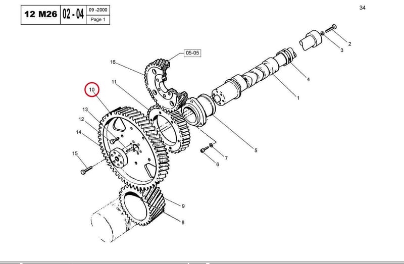 CAMSHAFT GEAR 13504211Q