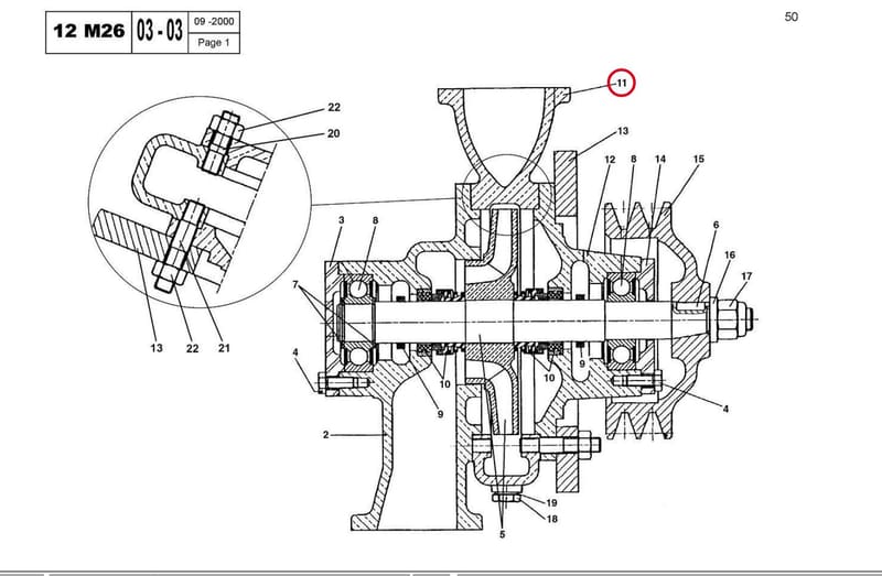 DELIVERY VOLUTE 13510060Y