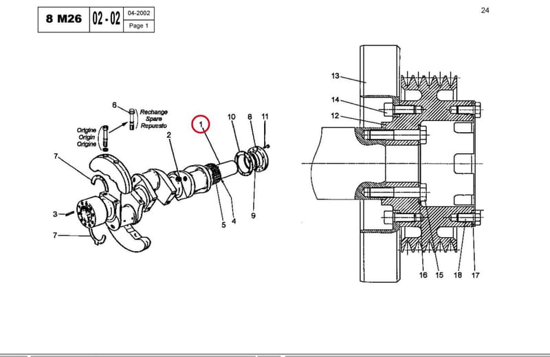 CRANKSHAFT 8P15 118 CN 13560080S
