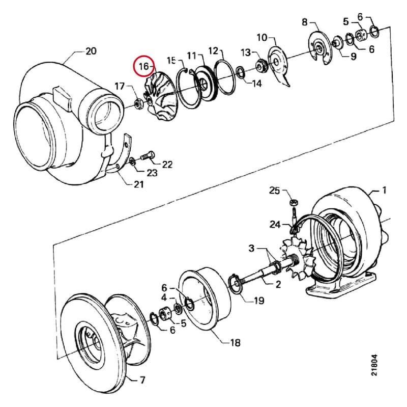 COMPRESSOR WHEEL 1357968
