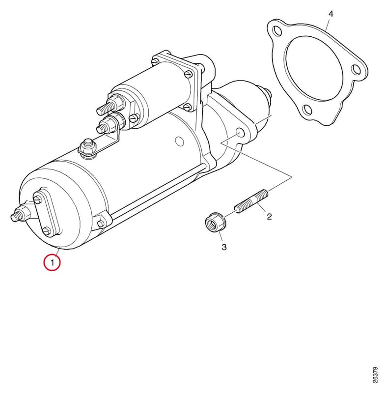 STARTMOTOR DI12-DI16 1358639