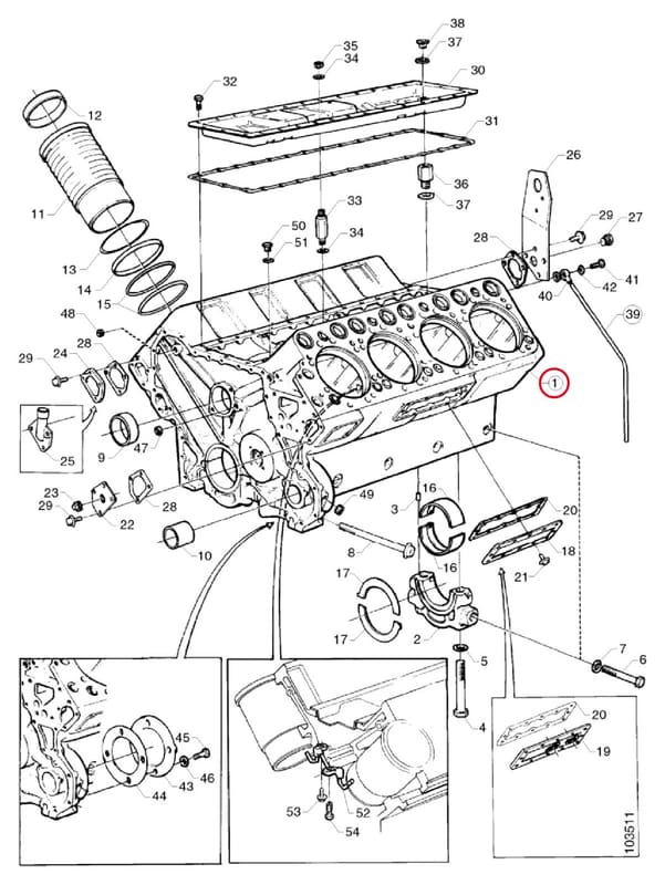 ENGINE BLOCK 1360233R