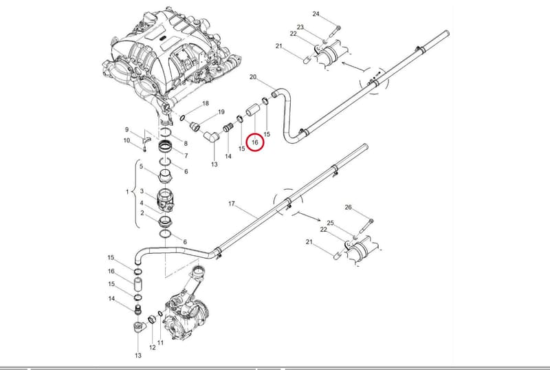 HOSE 38 50 85 13610290T
