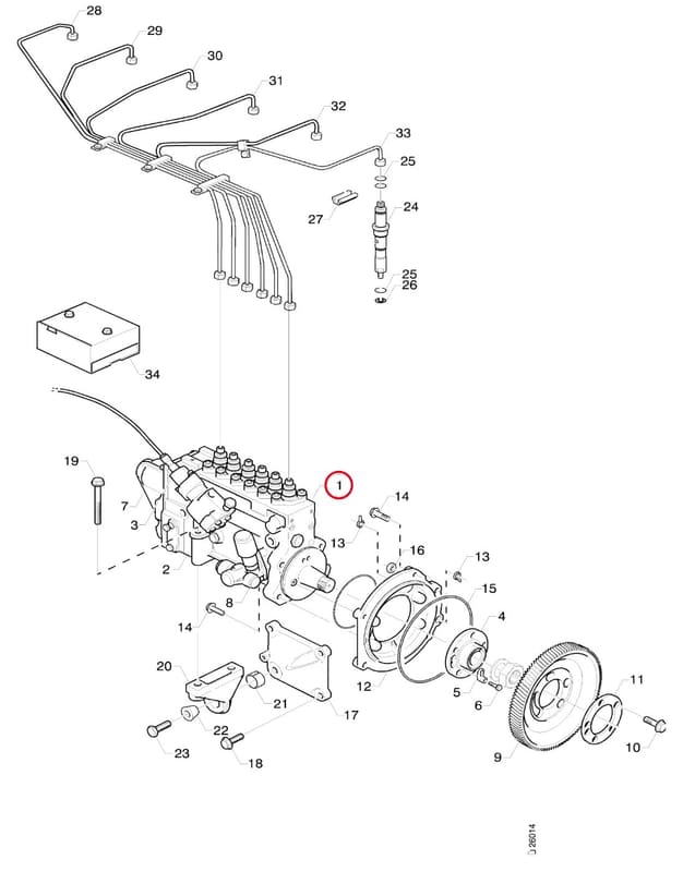 NEW FUEL OIL PUMP (POSSIBLE EXCHANGE UNIT 574179) 1364497