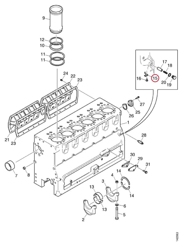 PISTON COOLING NOZZLE 1371522