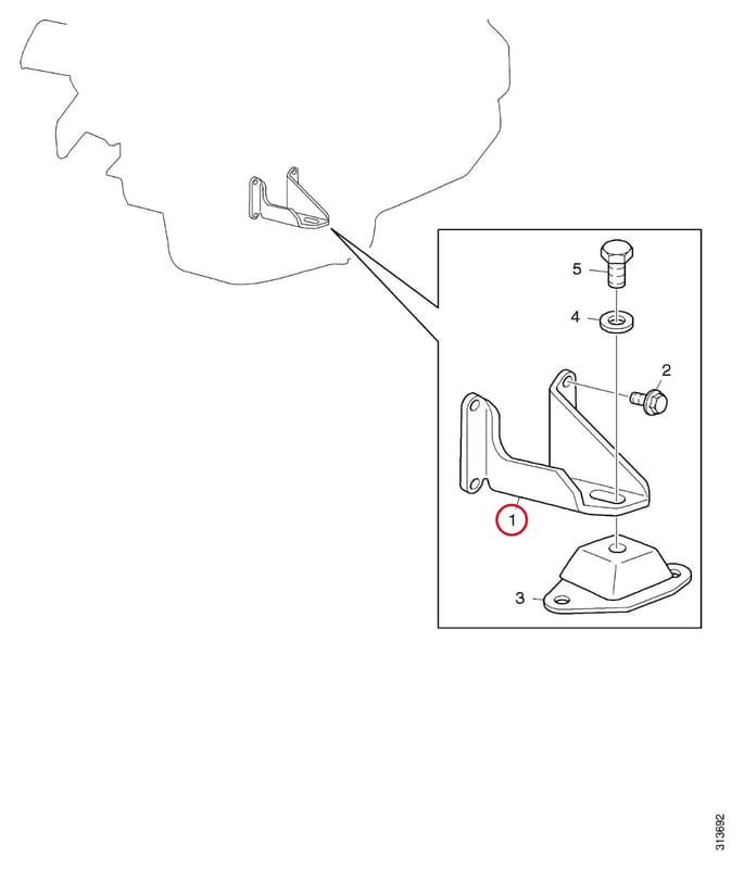 ENGINE BRACKET 1372838