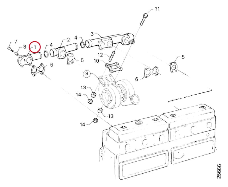 EXHAUST MANIFOLD 1374700