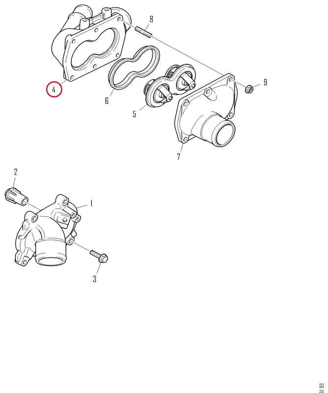 THERMOSTAT HOUSING 1381494
