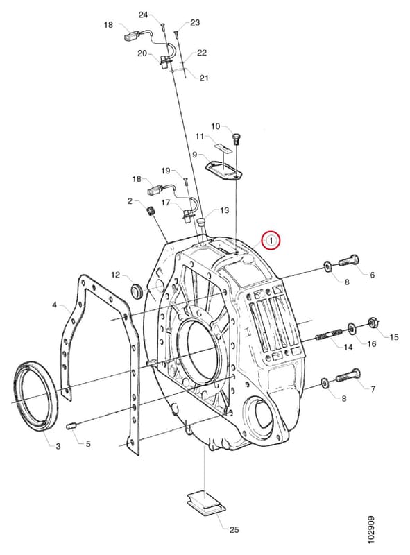 FLYWHEEL DI11 P96 HOUSE 1385483