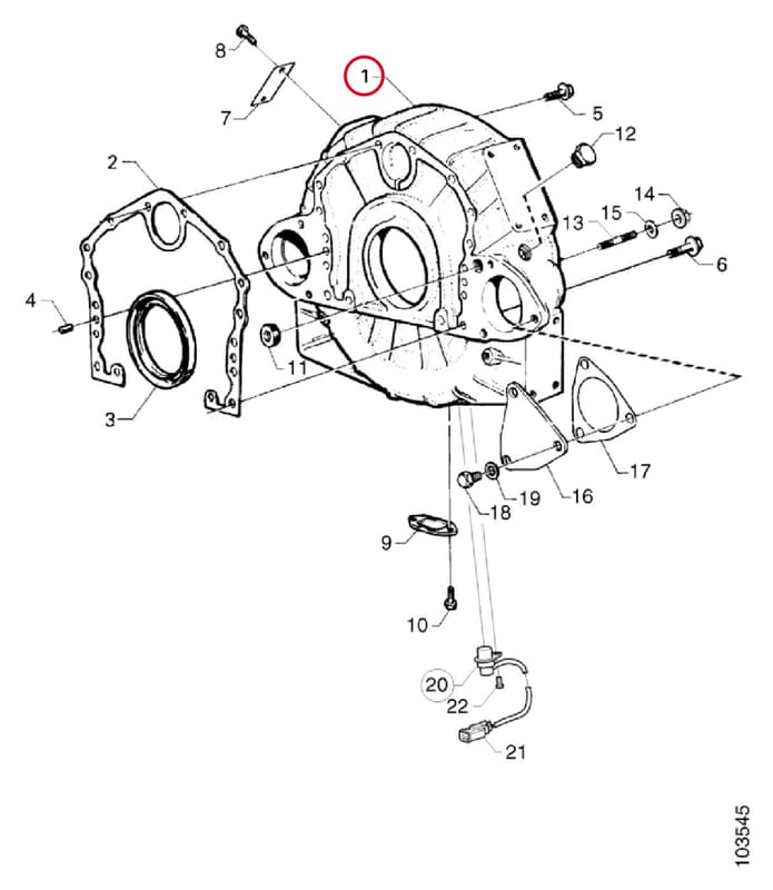 FLYWHEEL HOUSING 1387923
