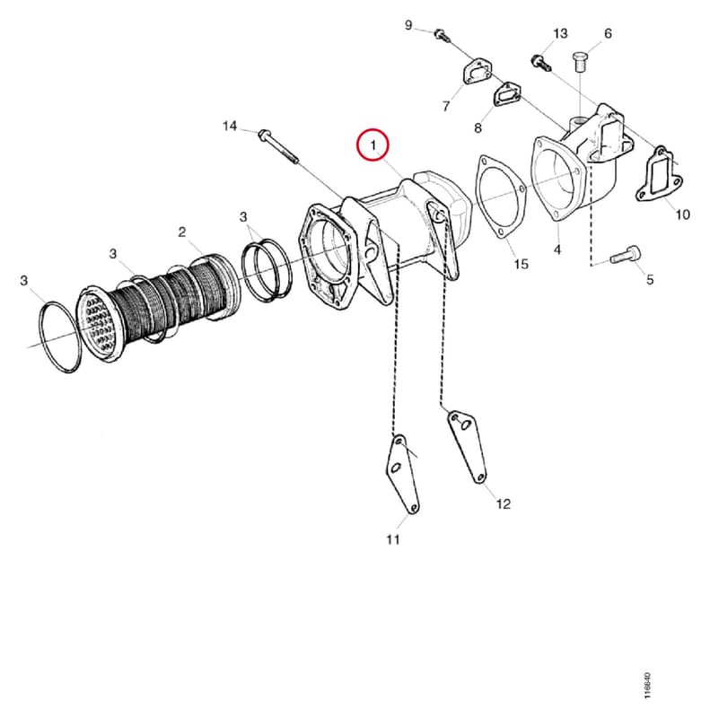 HOUSING OIL COOLER 1391177
