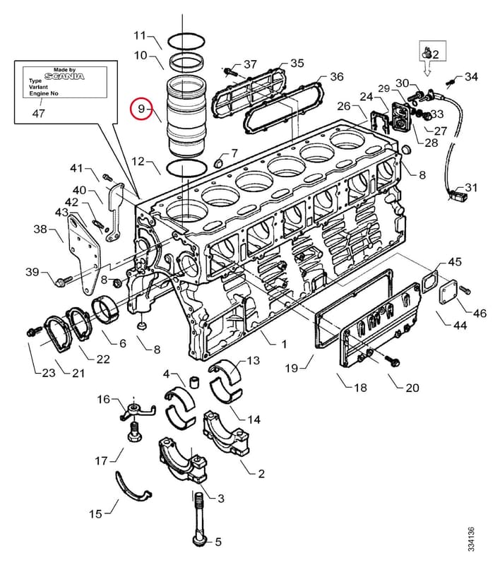 CYLINDER LINER 1392107