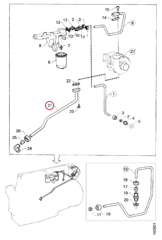 OIL TUBE 1394896