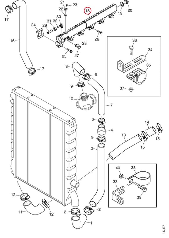 WATER TUBE - THIS PRODUCT IS REPLACED! 1398260