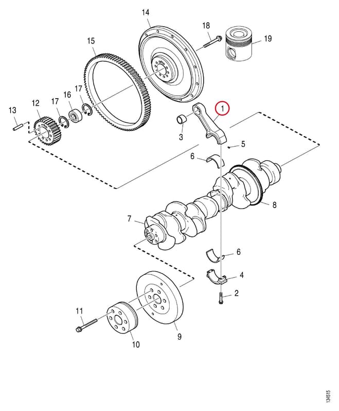 CONNECTION ROD - THIS PRODUCT IS REPLACED! 1401729R