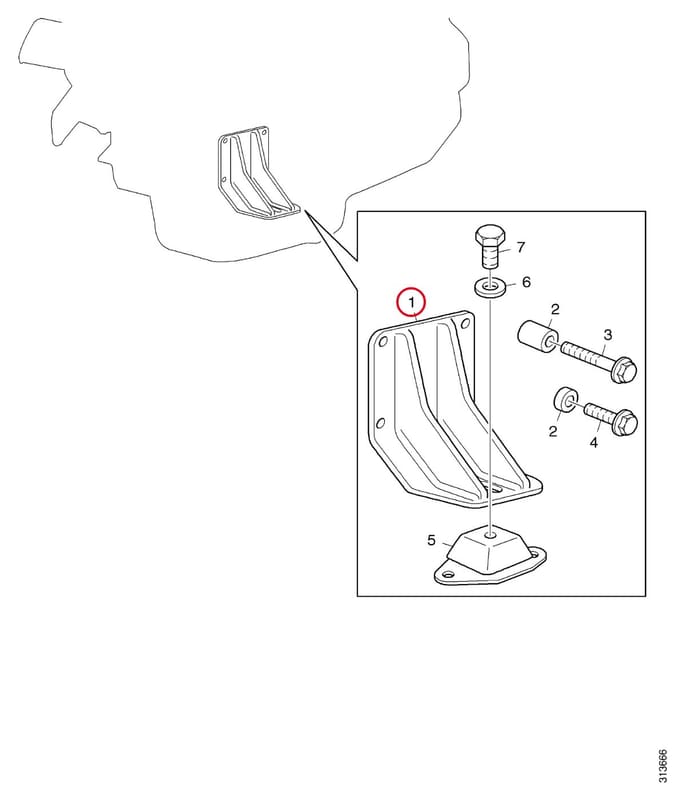 ENGINE BRACKET 1402506
