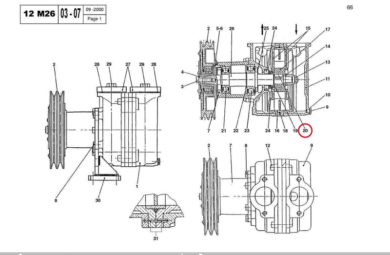 KEY 6 6 18 WHEEL 14032310L