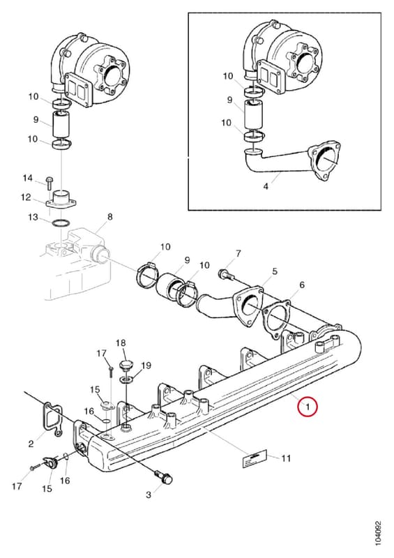 INLET MANIFOLD 1414413