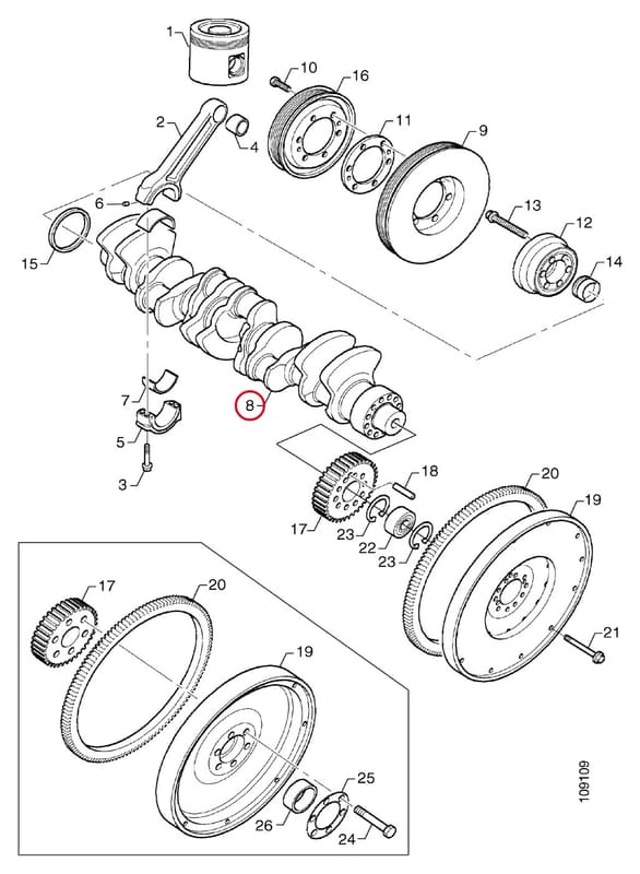CRANKSHAFT (1200Nm) 1421284