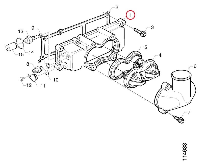 THERMOSTAT HOUSING 1424285