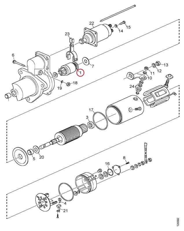 STARTER DRIVE 1424601