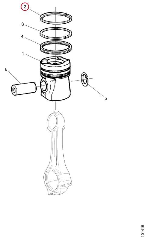 PISTON RING 1428509