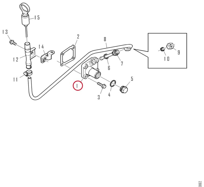 FLANGE PIPE 1433035