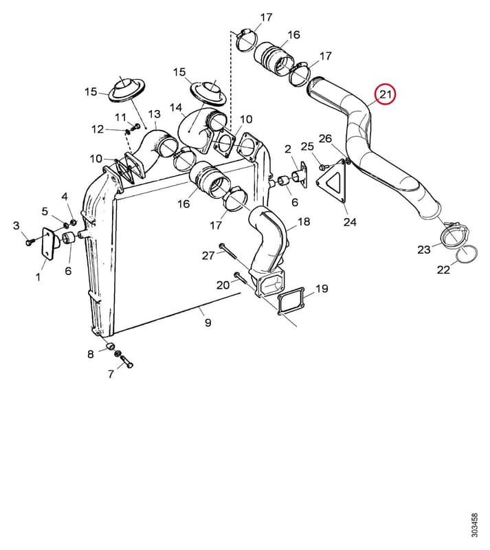 CHARGE AIR PIPE 1439532
