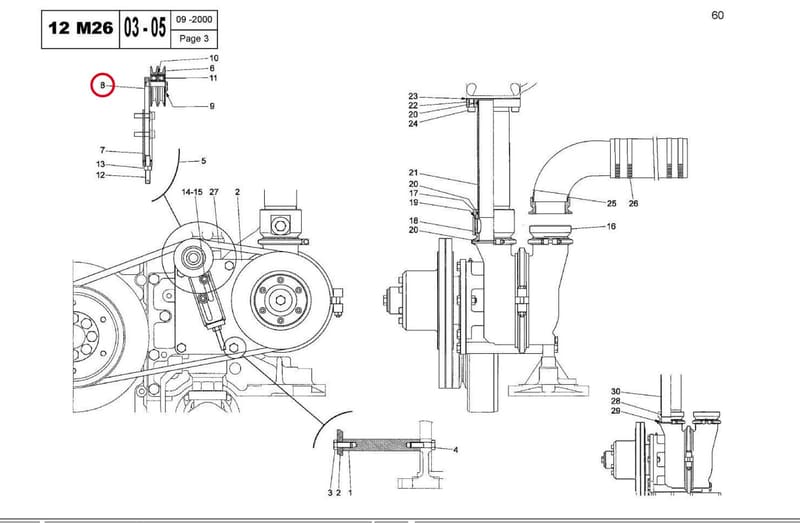 BELT TIGHTENER AXLE PREP. 14421077J