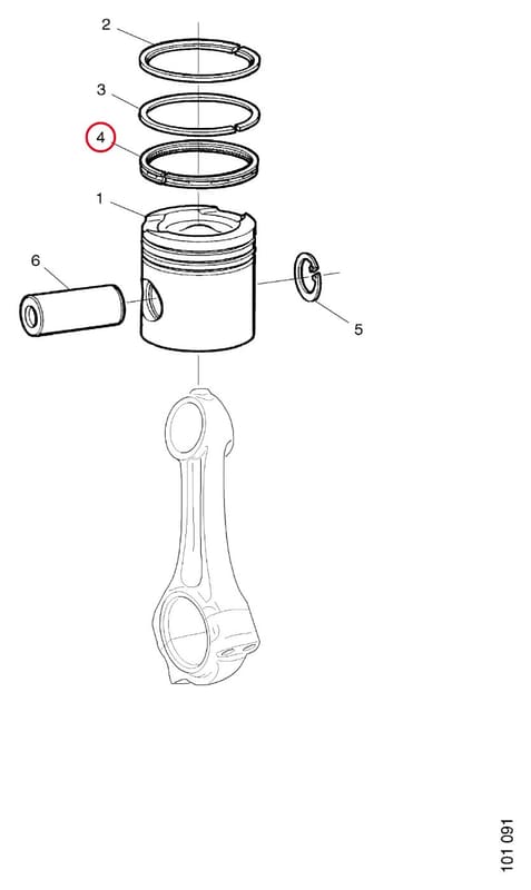 OIL SCRAPER RING DI 12 1449520