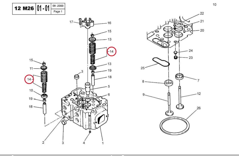 VALVE SPRING KIT 14519350C