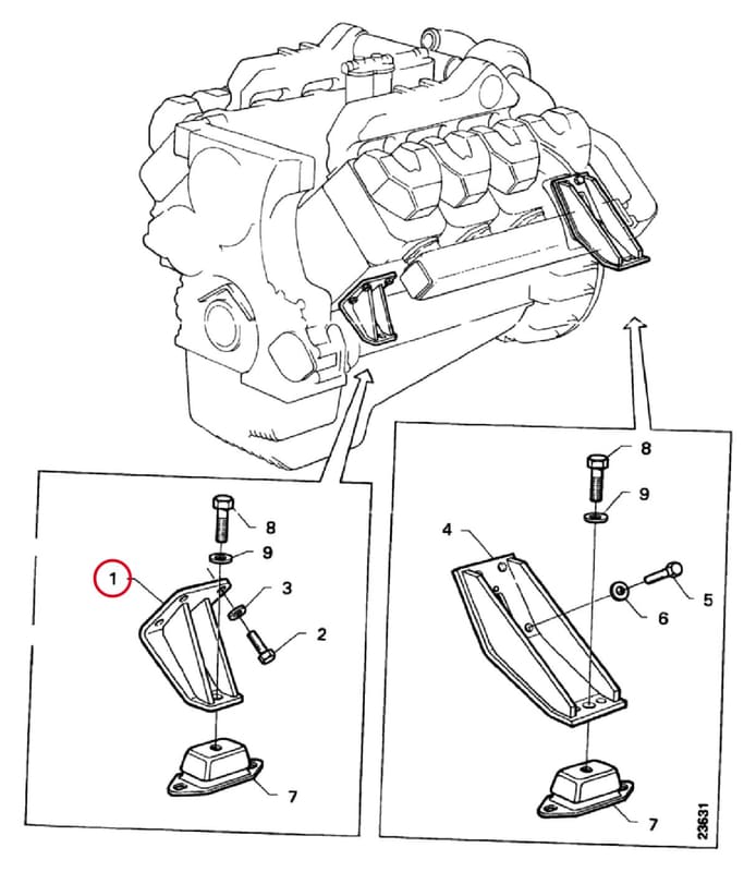 ENGINE BRACKET 1459429