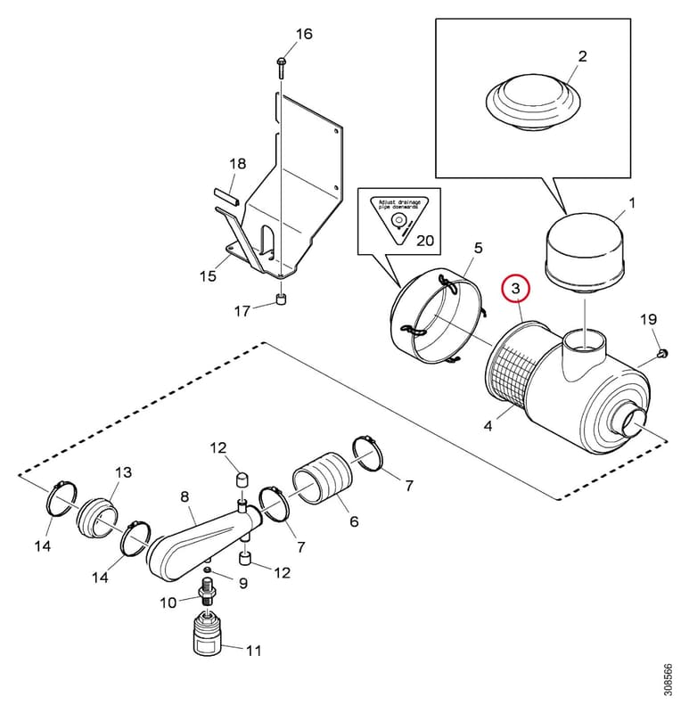 AIR CLEANER 1484425