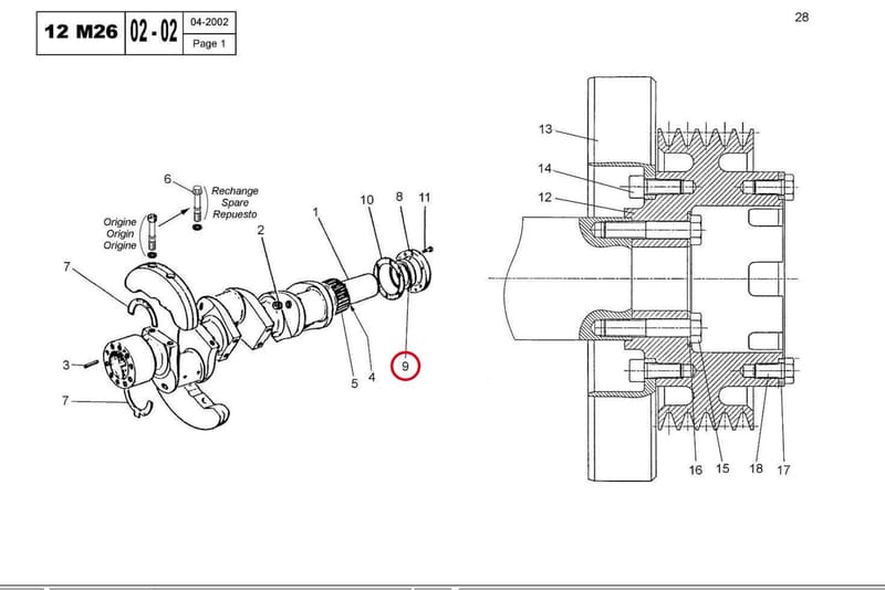 FRONT CRANKSHAFT SEAL 15010240D