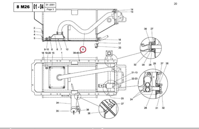 TUBE - OIL SUCTION P8M26SR 15012310D