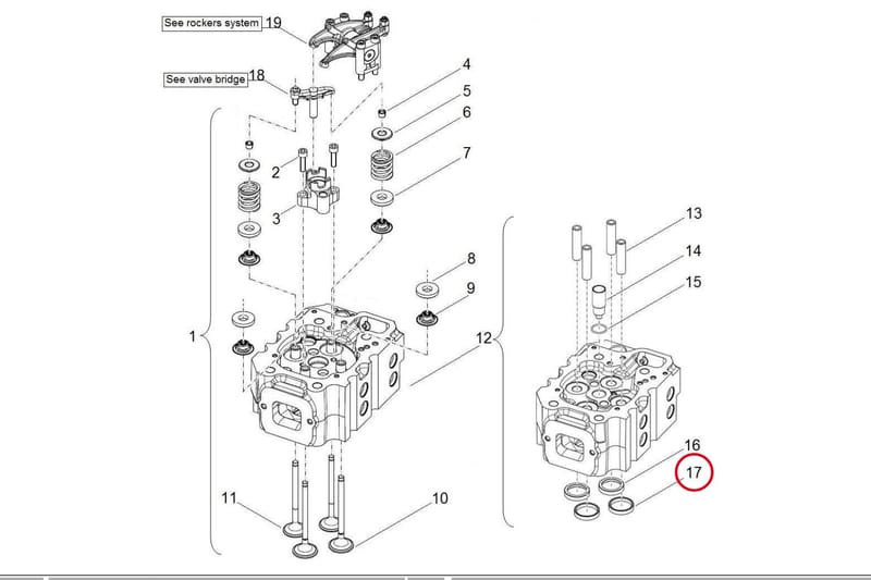 INTAKE VALVE SEAT M26.2 15012800L-CW