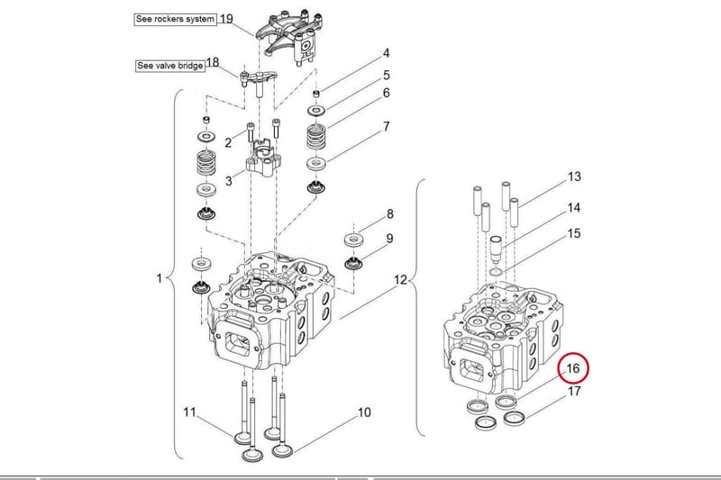 EXHAUST VALVE SEAT M26.2 15012810X-CW