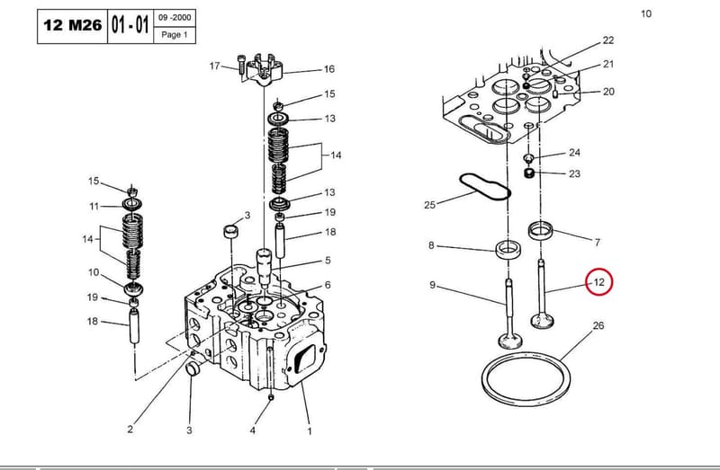 INTAKE VALVE 15012820H-CW