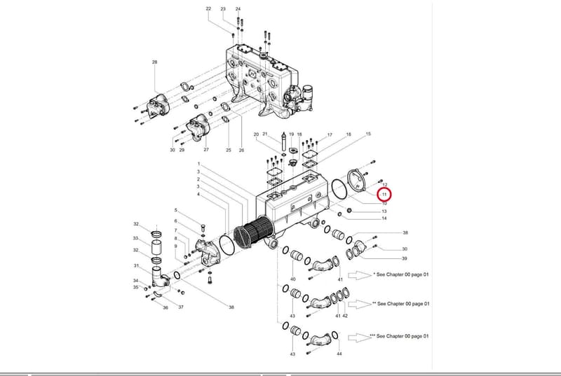 EXCHANGER END CAP 15030160F-CW