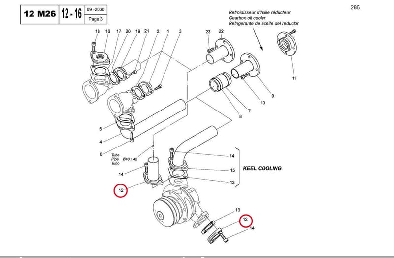 OVAL FLANGE 40 70 78 15030640C