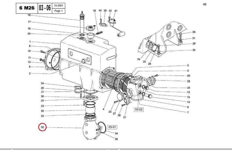 SUCTION ELBOW 15032660Y