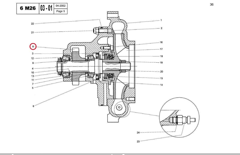 FW PUMP PINION 15032711D