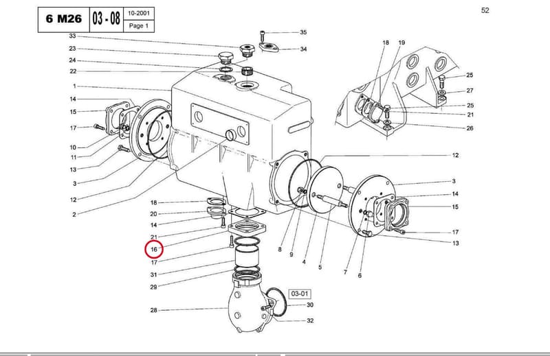 EXCHANGER SQUARE FLANGE 15032750W